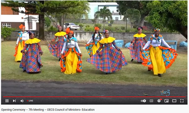 Dancers from Saint Vincent and the Grenadines at the Opening Ceremony