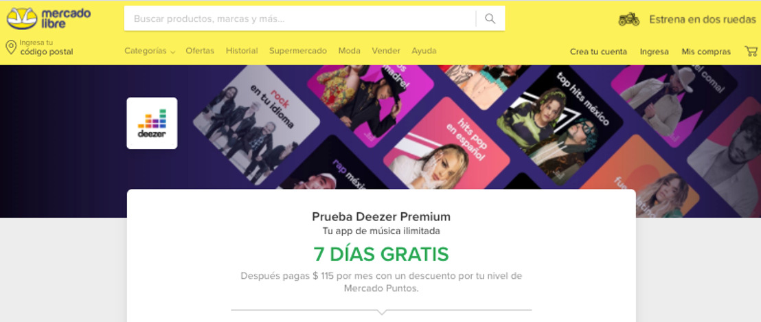 Deezer y Mercado Libre se unen para traer la mejor experiencia de música en streaming a México