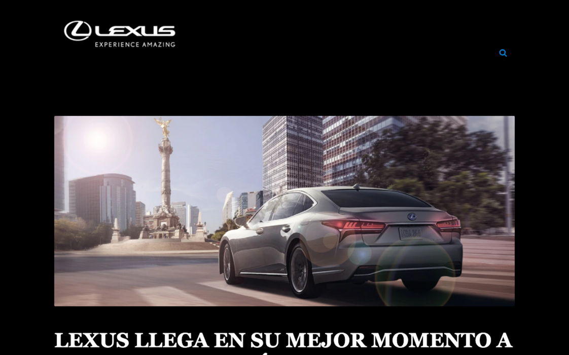 Lexus announces its arrival in Mexico