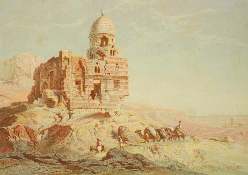 AKG194871 Cairo, Tombs of the Caliphs (Mamelukes) (built under Bahraini and Circassian Mameluke sultans 1250 – 1517) © akg-images