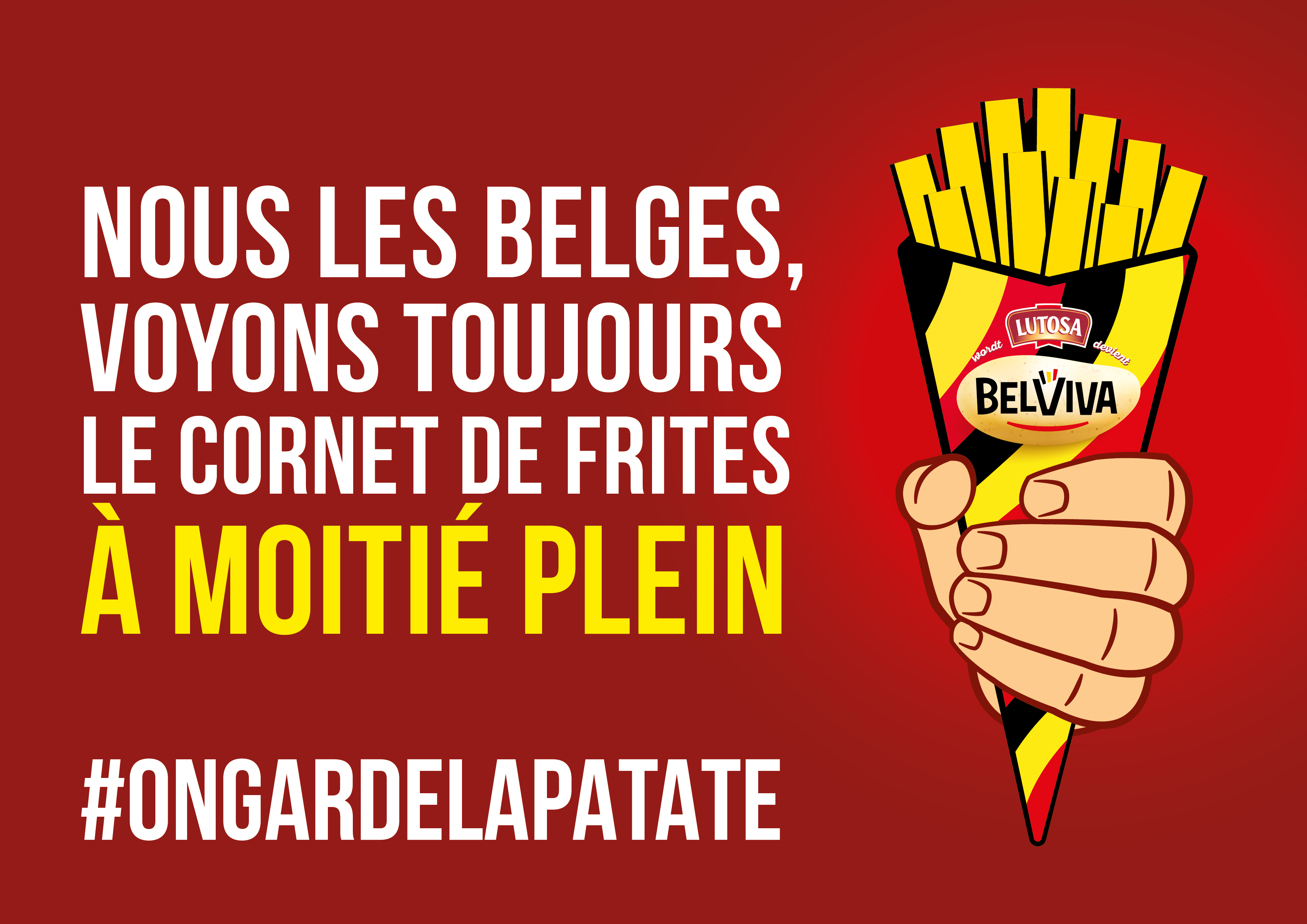 La vie est belge cadeau frites et drapeau Belgique' Boîte à goûter