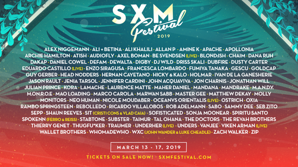 SXM Festival Reveals Showcase Partners, Complete Lineup, and Venues for the March 13-17 Event on the Caribbean Island of Saint Martin/Sint Maarten