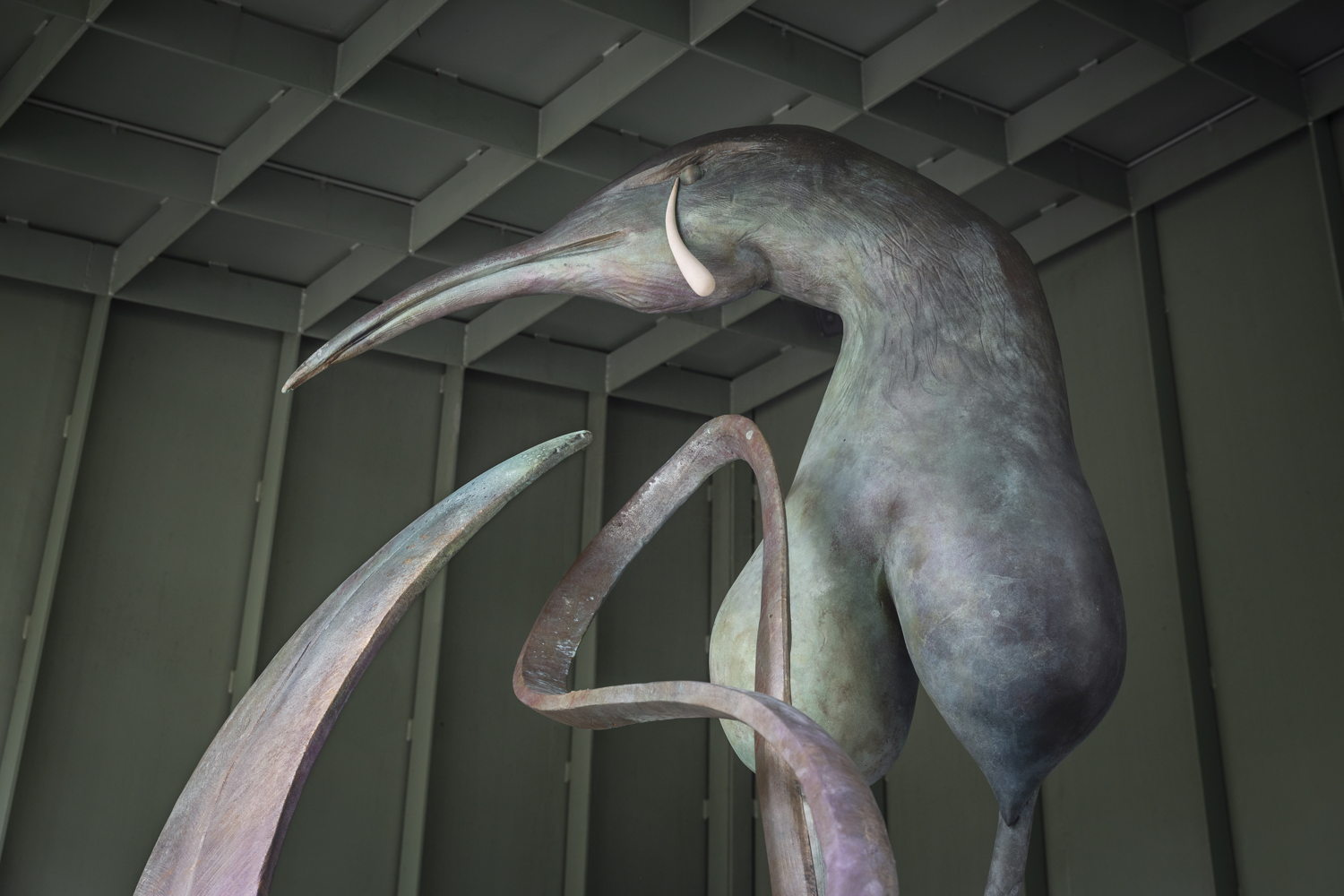 Camille Henrot 3,2,1…, 2021 (detail) - Exhibition view, “Wet Job”, Middelheim Museum, 2022 © ADAGP Camille Henrot Courtesy of the artist, kamel mennour and Hauser & Wirth Photo: Ans Brys