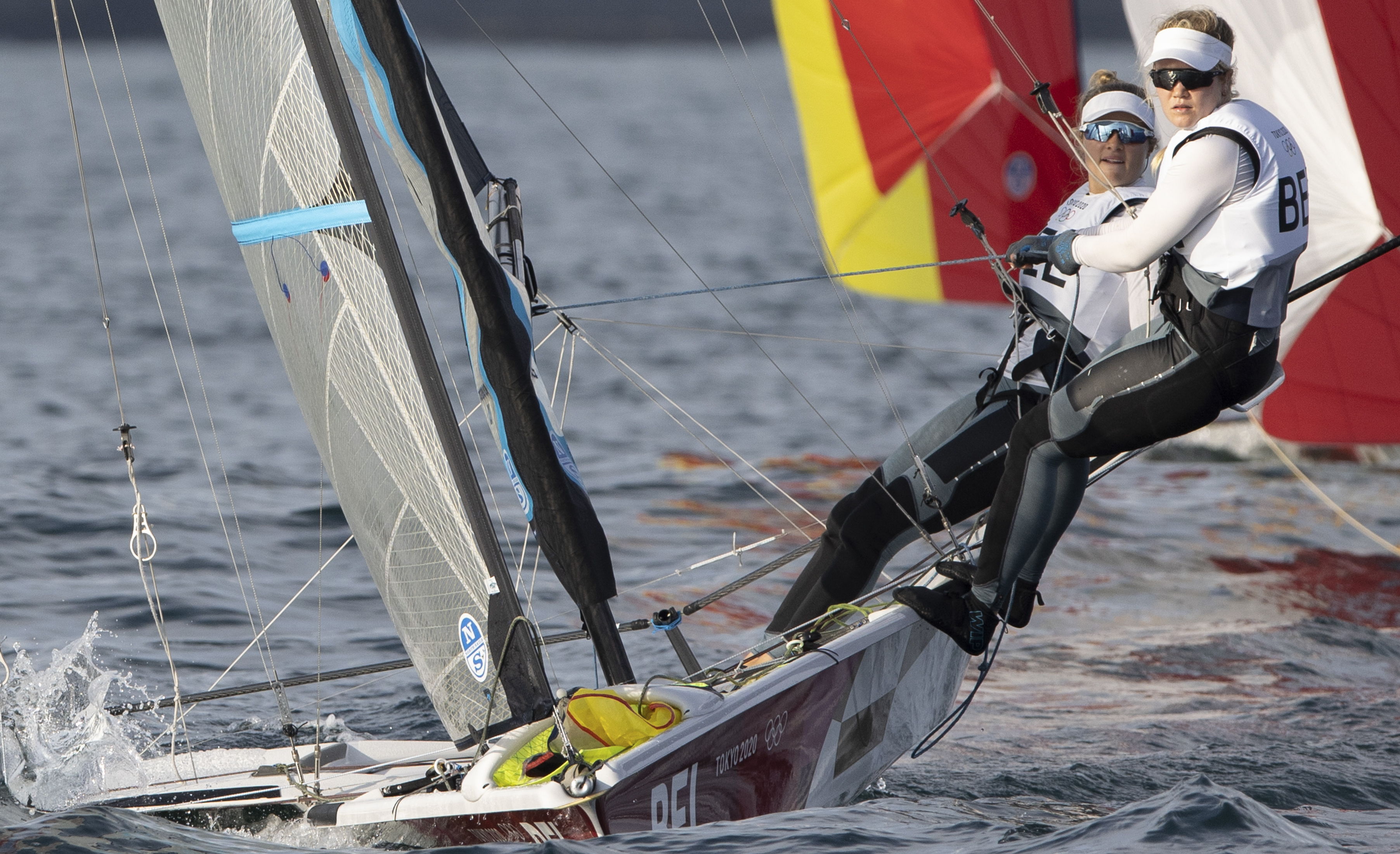 Anouk Geurts and Isaura Maenhaut at the Tokyo Olympics © BELGA PHOTO BENOIT DOPPAGNE