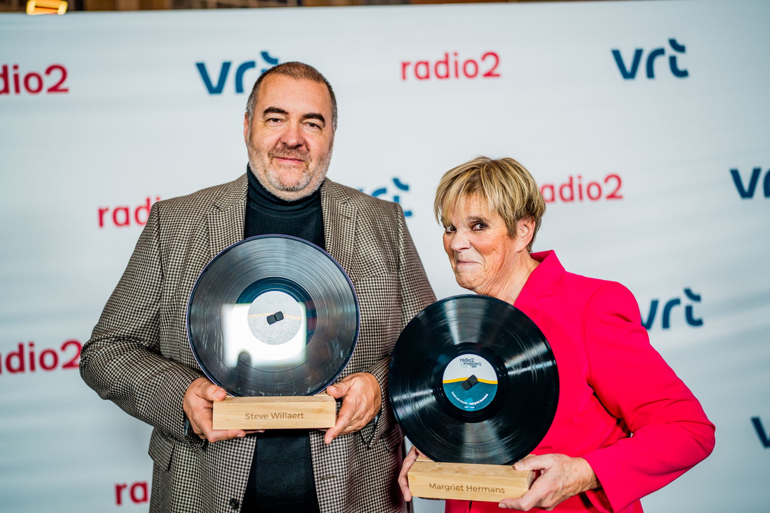 Radio2 Eregalerij 2023: Steve Willaert en Margriet Hermans – © VRT/Stef Keynen