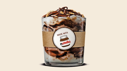 Vos rêves deviennent réalité avec le lancement du BK Fusion Nutella® de BURGER KING®