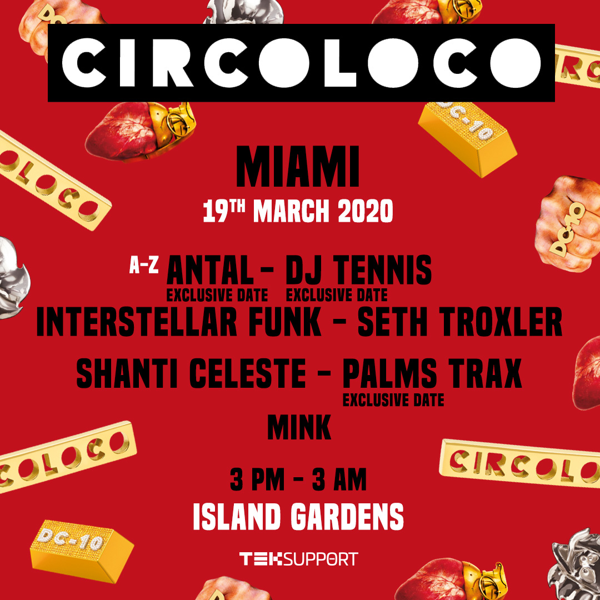 Teksupport Returns to Miami with Circoloco for Miami Music Week Showcase