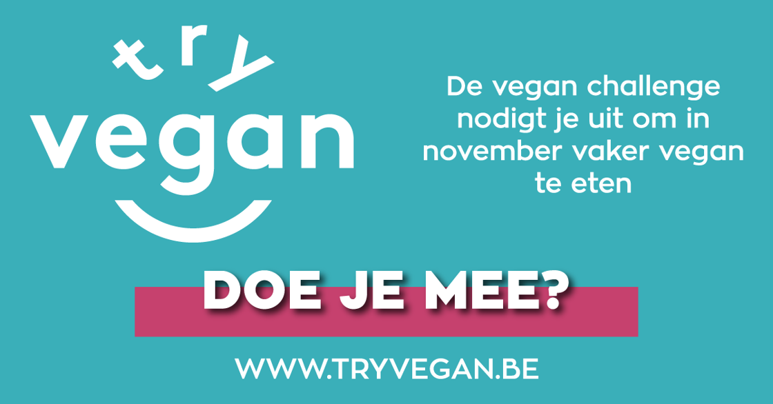 November is vegan maand: Try Vegan moedigt meer dan 16.000 Belgen aan om vaker voor plantaardig te kiezen