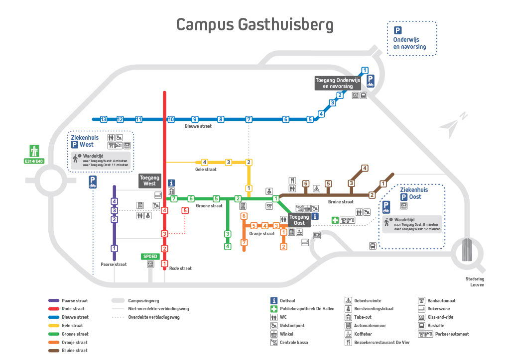 Het nieuwe campusplan is vergelijkbaar met een metroplan. 