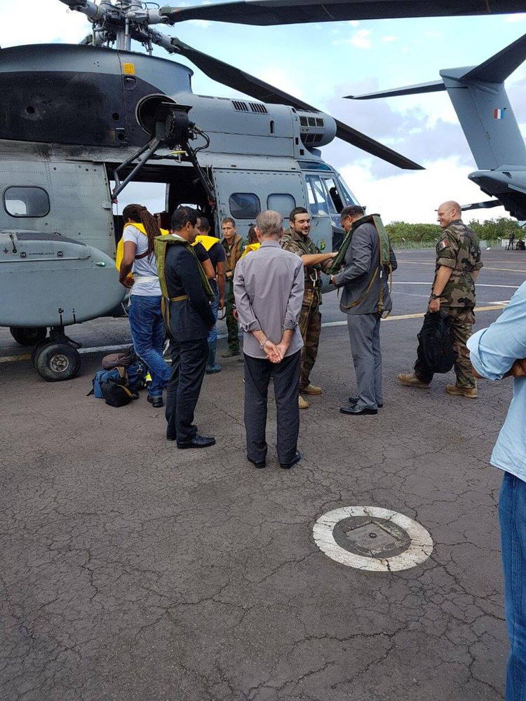 President Marie-Jeanne visiting Dominica after the passage of Hurricane Maria © Collectivity of Martinique