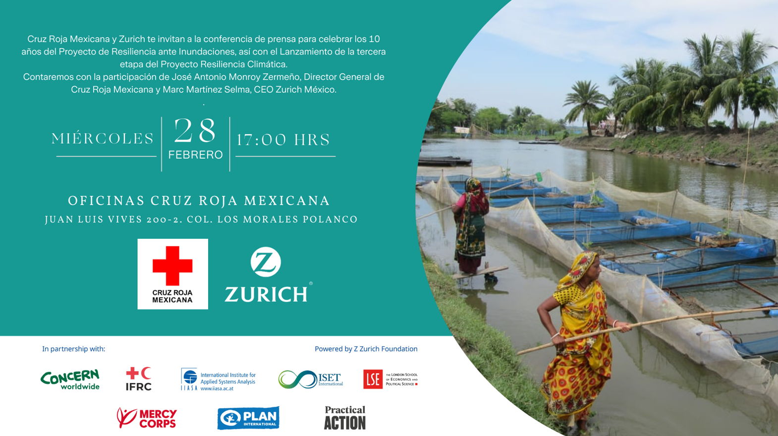 Invitación - Lanzamiento de la fase 3 del Programa de Resiliencia ante Inundaciones (PRAIM)