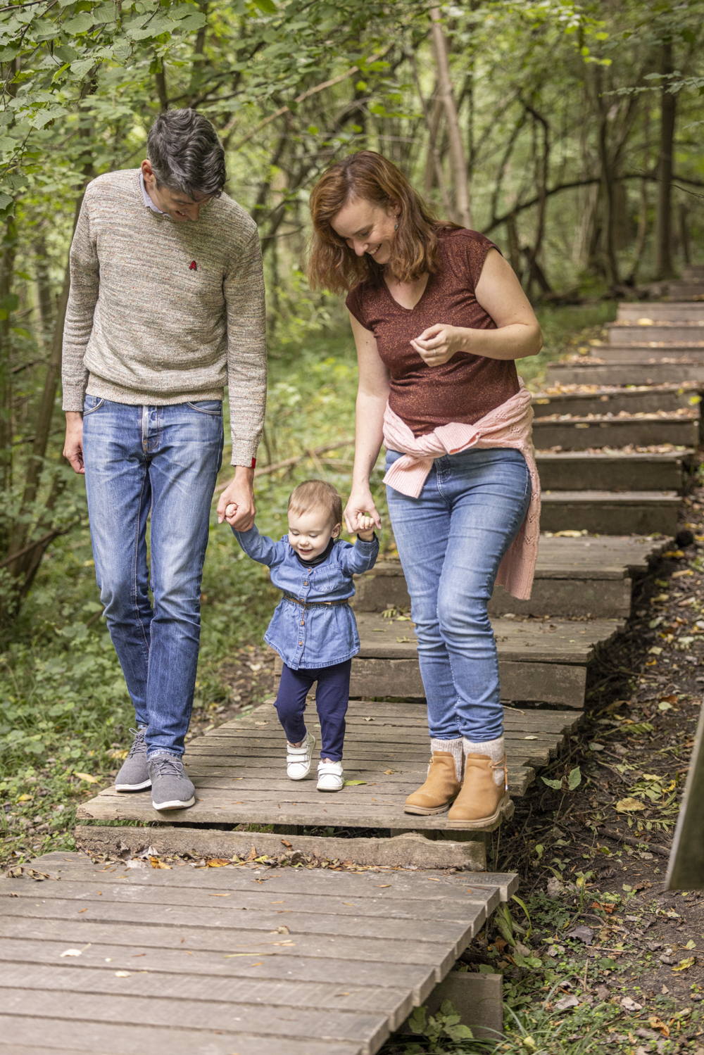 Bos t'Ename wandelroute met vlonderpad