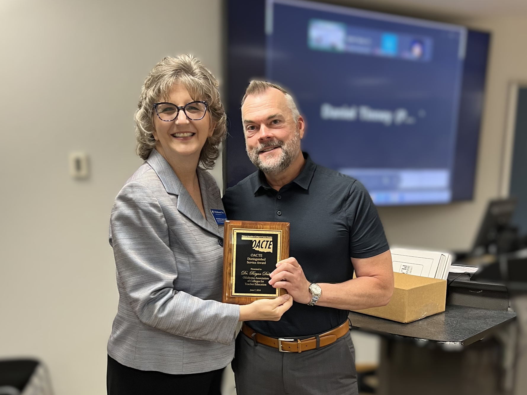UCO Dean Receives Statewide Distinguished Service Award for Dedication to Educator Preparation