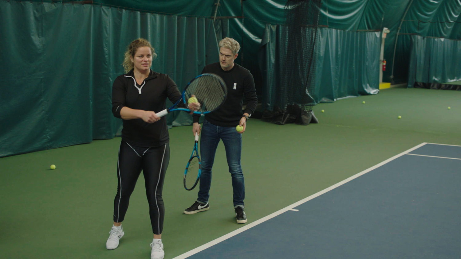 Kim Clijsters en Maarten Vangramberen