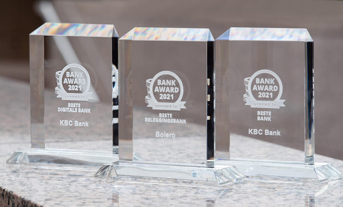 Les clients récompensent à nouveau KBC et Bolero avec les Bank Awards de Guide-epargne.be
