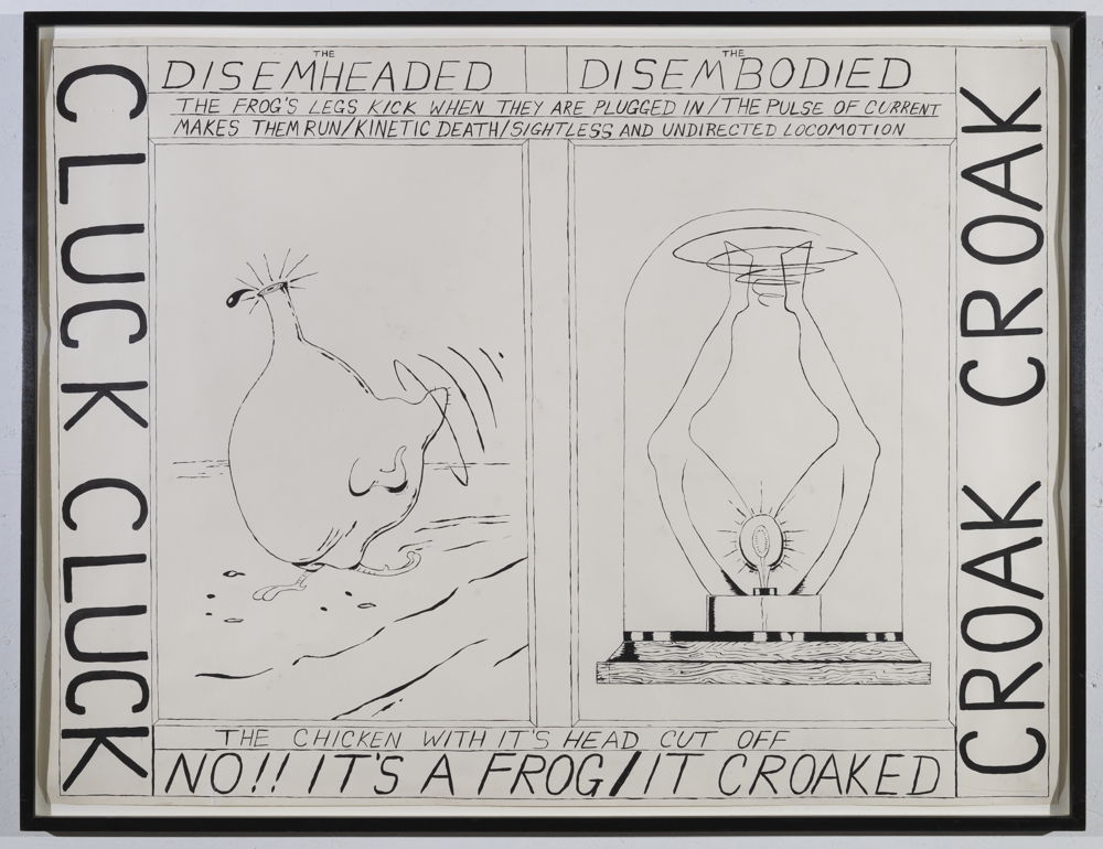 Mike Kelley Cluck Cluck Croak Croak, 1982 Acryl op papier Collectie Matthys-Colle