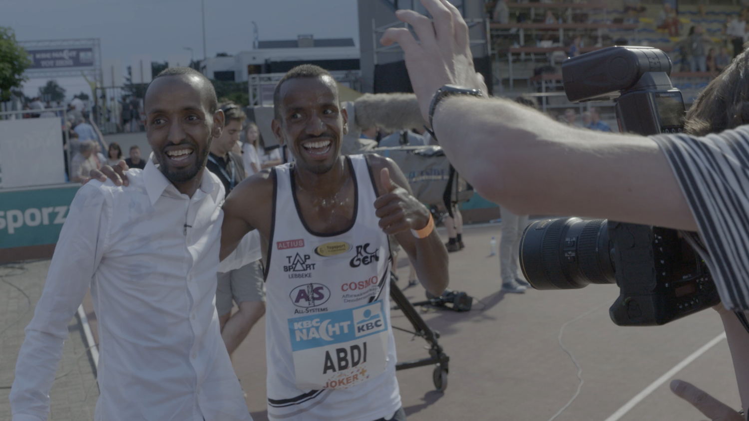 Bashir Abdi Afspraak in Rio (c) VRT