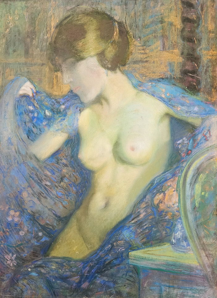 Degas' Femme au Foulard Bleu