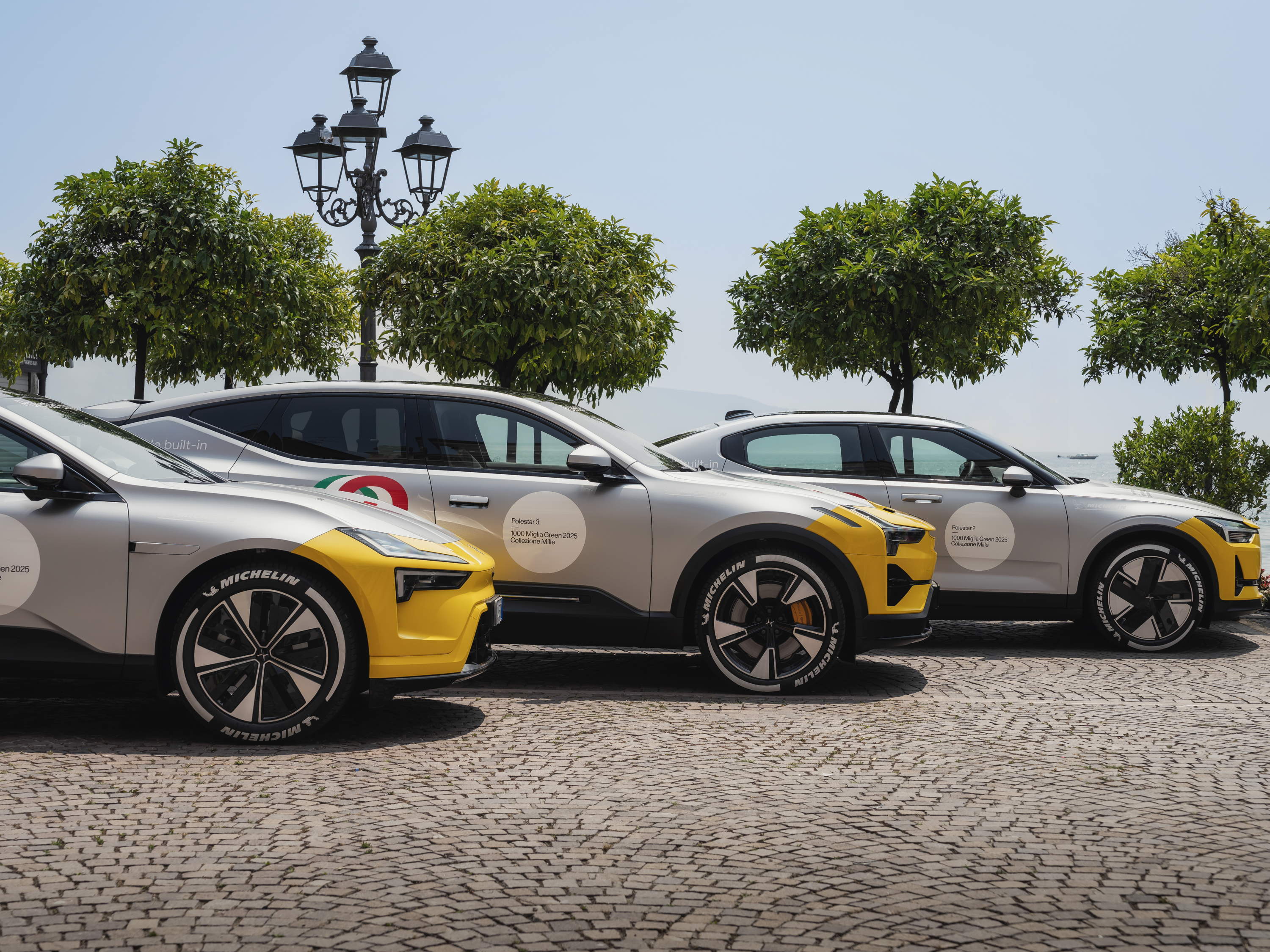 ‘Collezione Mille’ showcases Polestar’s complete line-up with unique liveries for the 2025 Mille Miglia Green in Italy