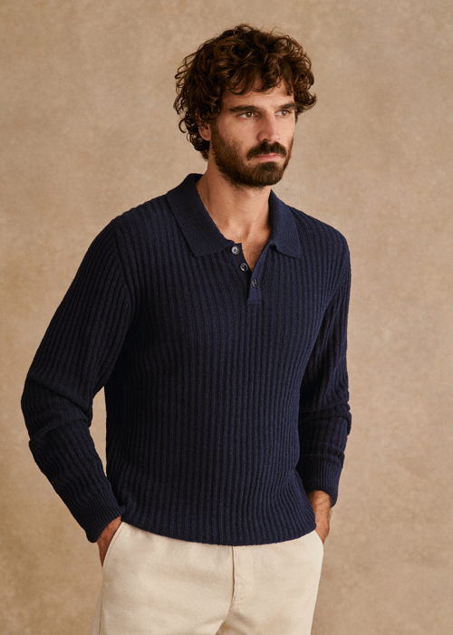 Octobre Editions - Pull Marco Marine - 110€
