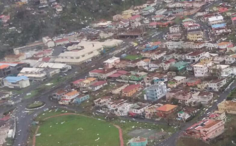 Destruction in Dominica (Photo courtesy ABS TV)