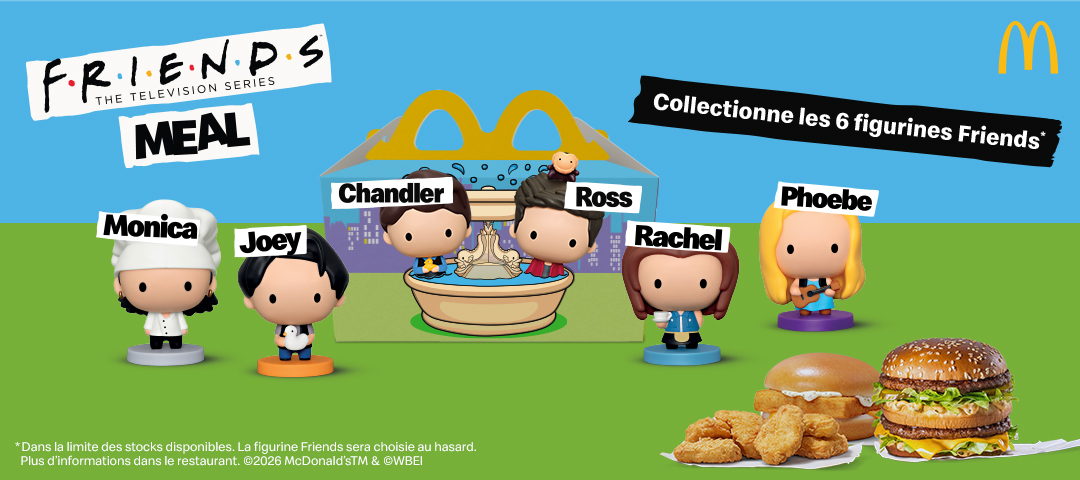 Coup de nostalgie en Belgique avec le Friends Meal, servi par McDonald's, TBWA et OMD