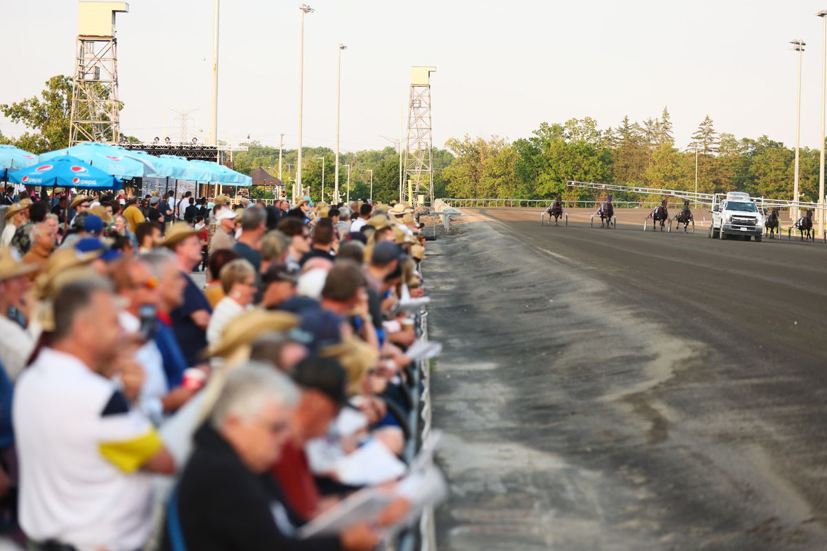 Fans at the rail on Pepsi North America Cup night 2023. (New Image Media)