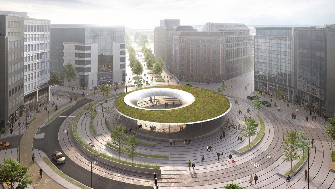 Building permit for new Schuman square: from grey roundabout to symbolic urban square in the heart of Europe