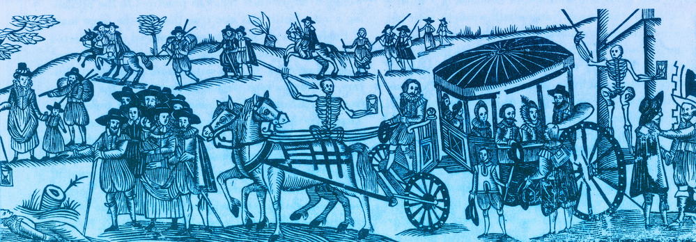 Title page from, ""The History of the Plague in London"" by Daniel Defoe, 1722. The author was trapped in London during the plague and gives a first person account of the horrors of the plague. The Great Plague (1665-66) was the last major epidemic of the bubonic plague to occur in the Kingdom of England (part of modern-day United Kingdom). The Great Plague killed an estimated 100,000 people, about 15% of London's population. The 1664-66 epidemic was on a far smaller scale than the earlier Black Death pandemic but was caused by a particularly virulent strain of the disease; it was remembered afterwards as the ""great"" plague mainly because it was the last widespread outbreak of bubonic plague in England during the 400 year timespan of the Second Pandemic. AKG5444476 © akg-images / Science Source
