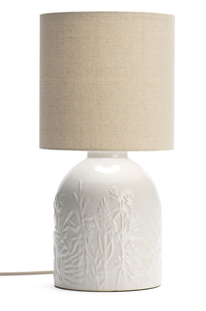 Habitat Embossed Floral Table Lamp, £35