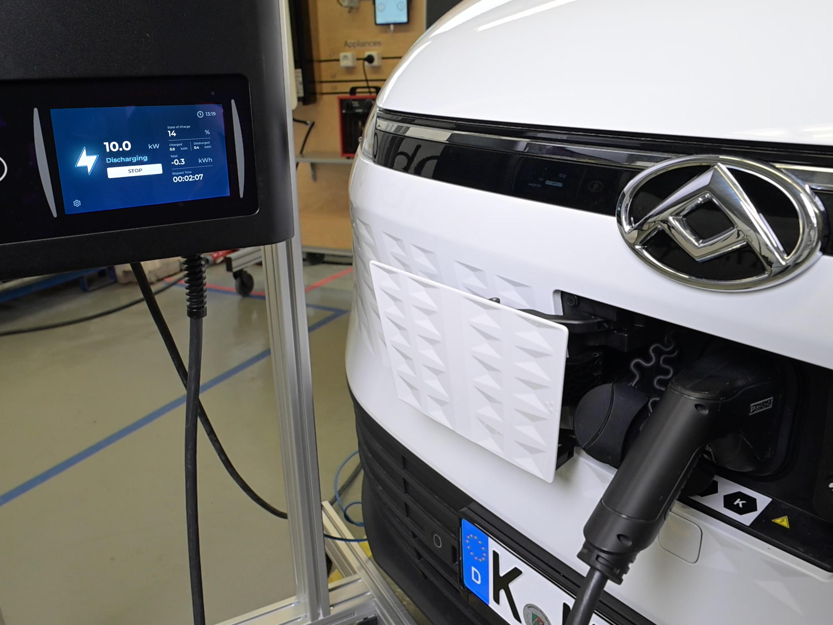 MAXUS test bidirectioneel laden met succes  