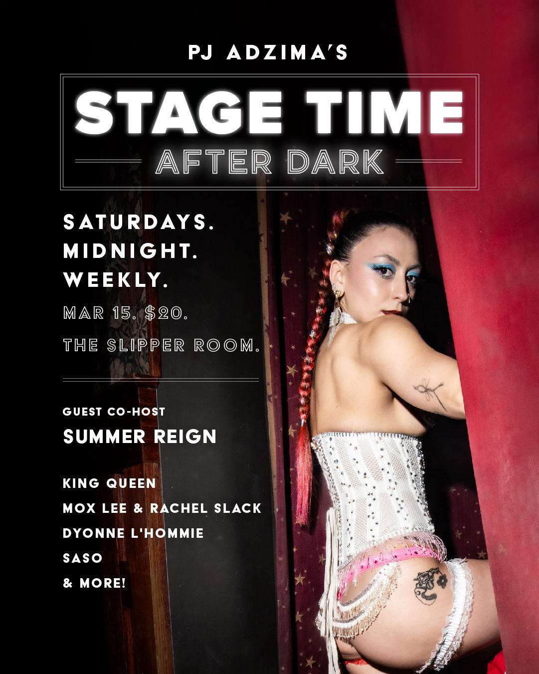 CELEBRATE GOGO EMPRESS EXTRAORDINAIRE SUMMER REIGN’S BIRTHDAY AT A SPECIALLY CURATED STAGE TIME: AFTER DARK 