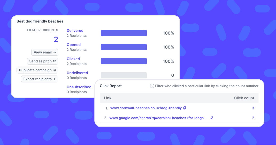 Help: Introducing Click reports, improved Site contacts & more