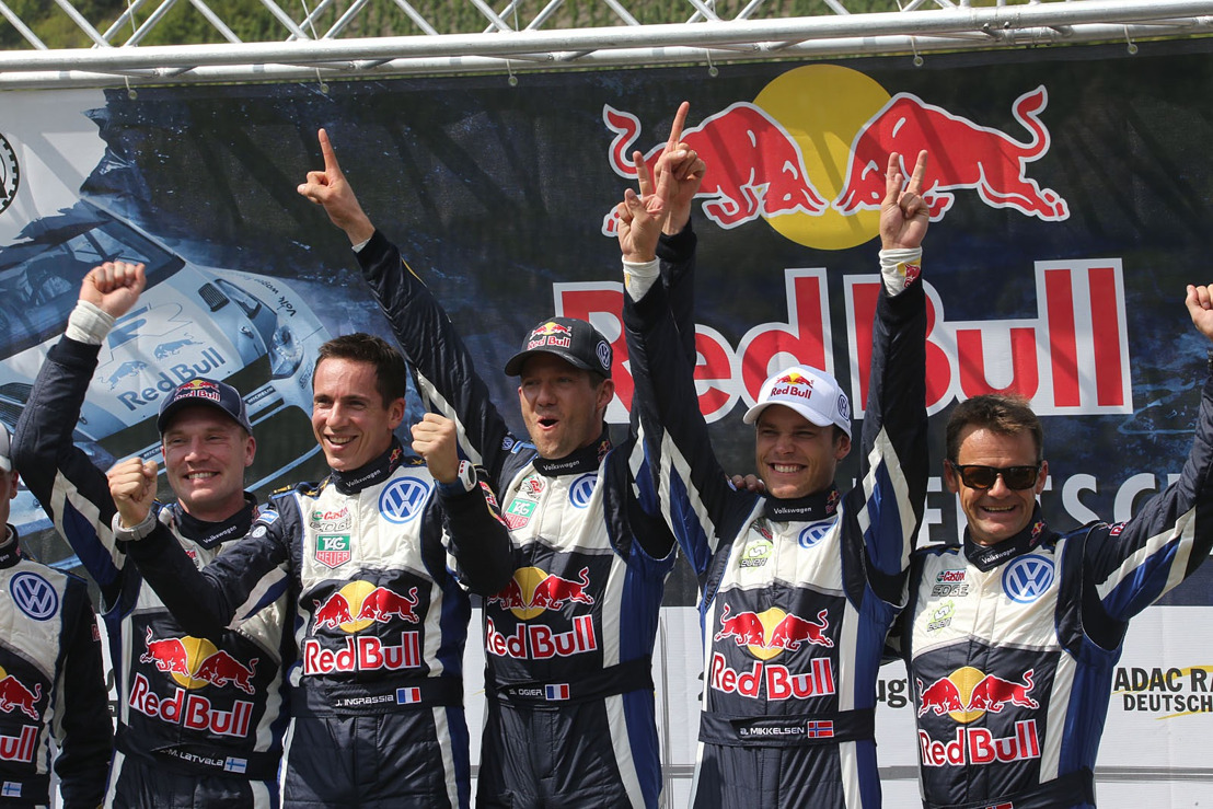 One-two-three for Ogier, Latvala and Mikkelsen at the Rally Germany