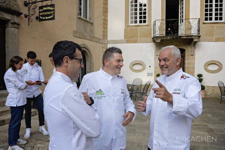 (from left to right) Chefs Laurence Haegeman, Jonas Haegeman, Ricard Camarena and Jérôme Jaegle (from left to right) Chefs Laurence Haegeman, Jonas Haegeman, Ricard Camarena and Jérôme Jaegle