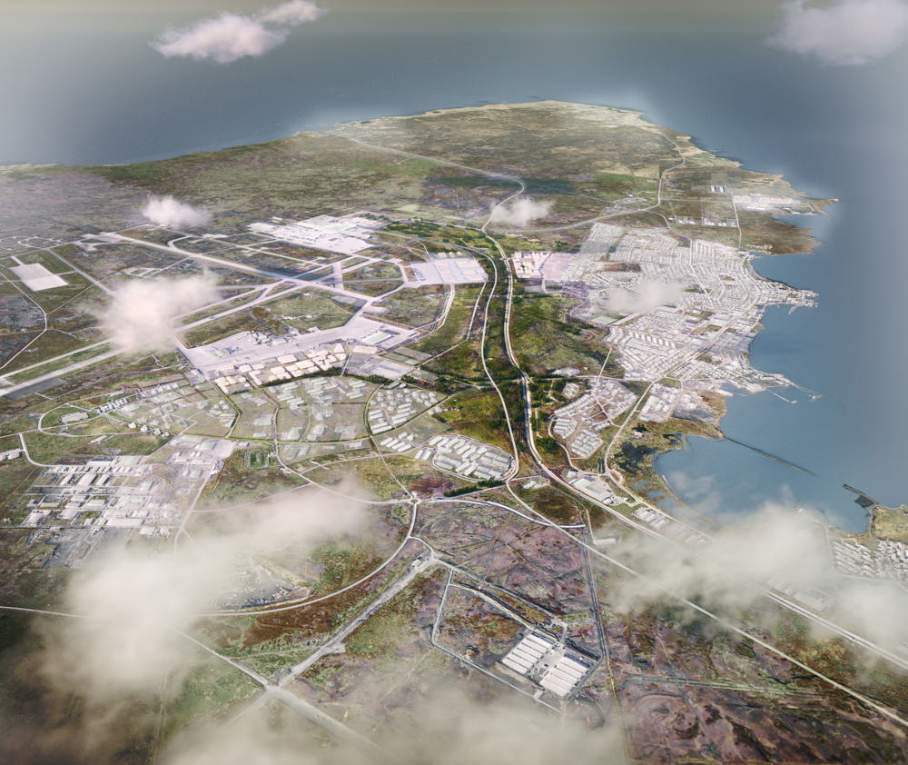 Keflavik Airport Area_Team KCAP_©KCAP_Southeast view of the Keflavík Airport Area