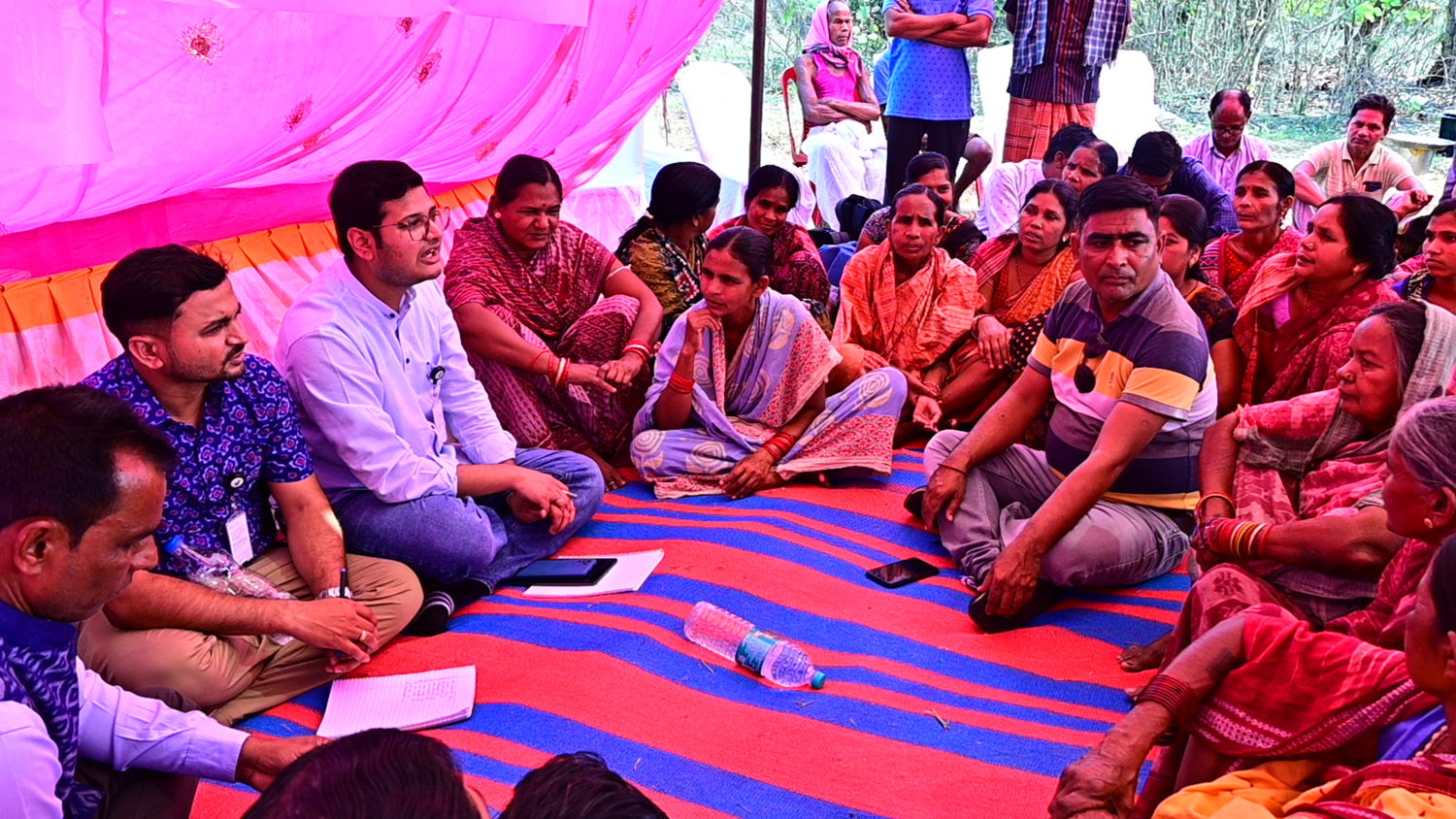 Participants engage in a group discussion.