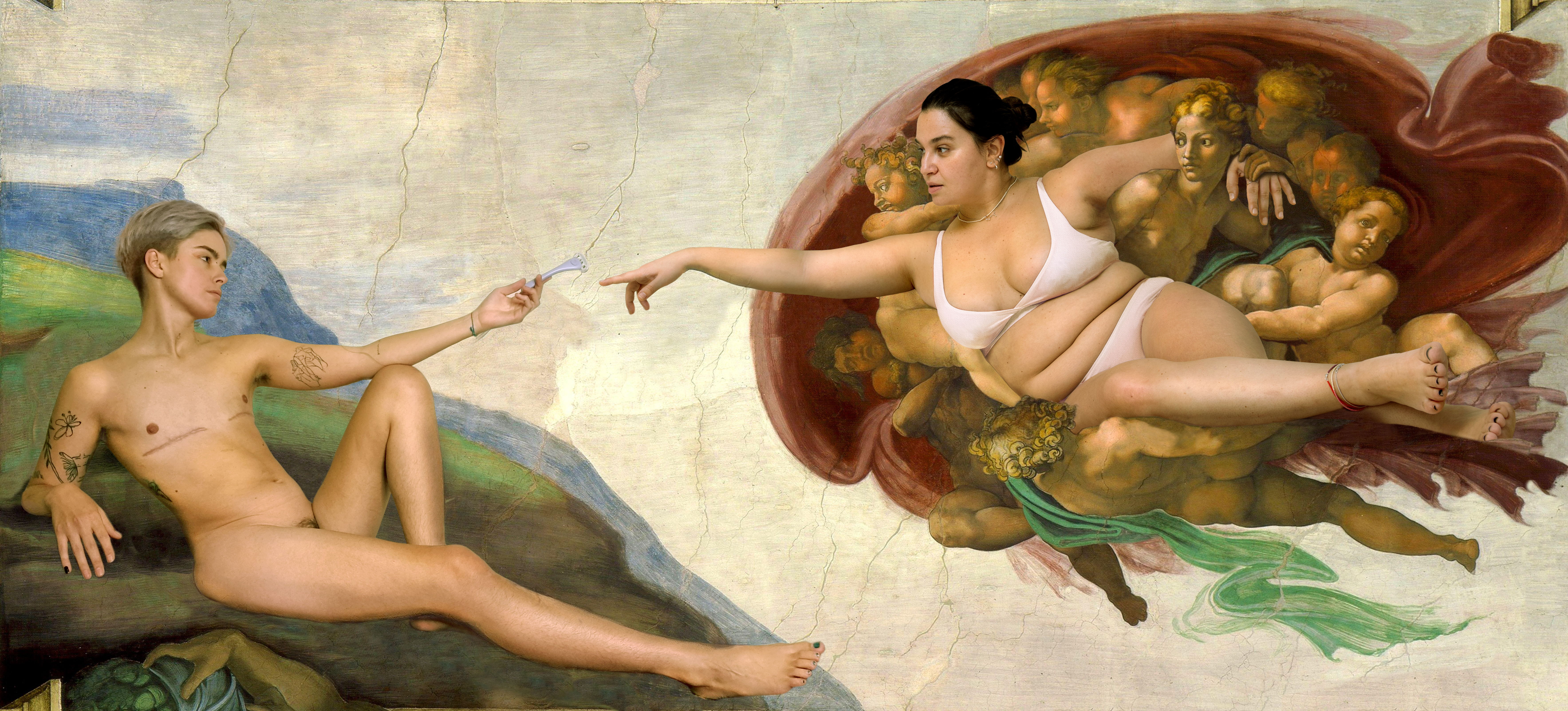 Gialu Simoniti & Nadia Kandil The Creation of Adam By Michelangelo Italy 1508-1512