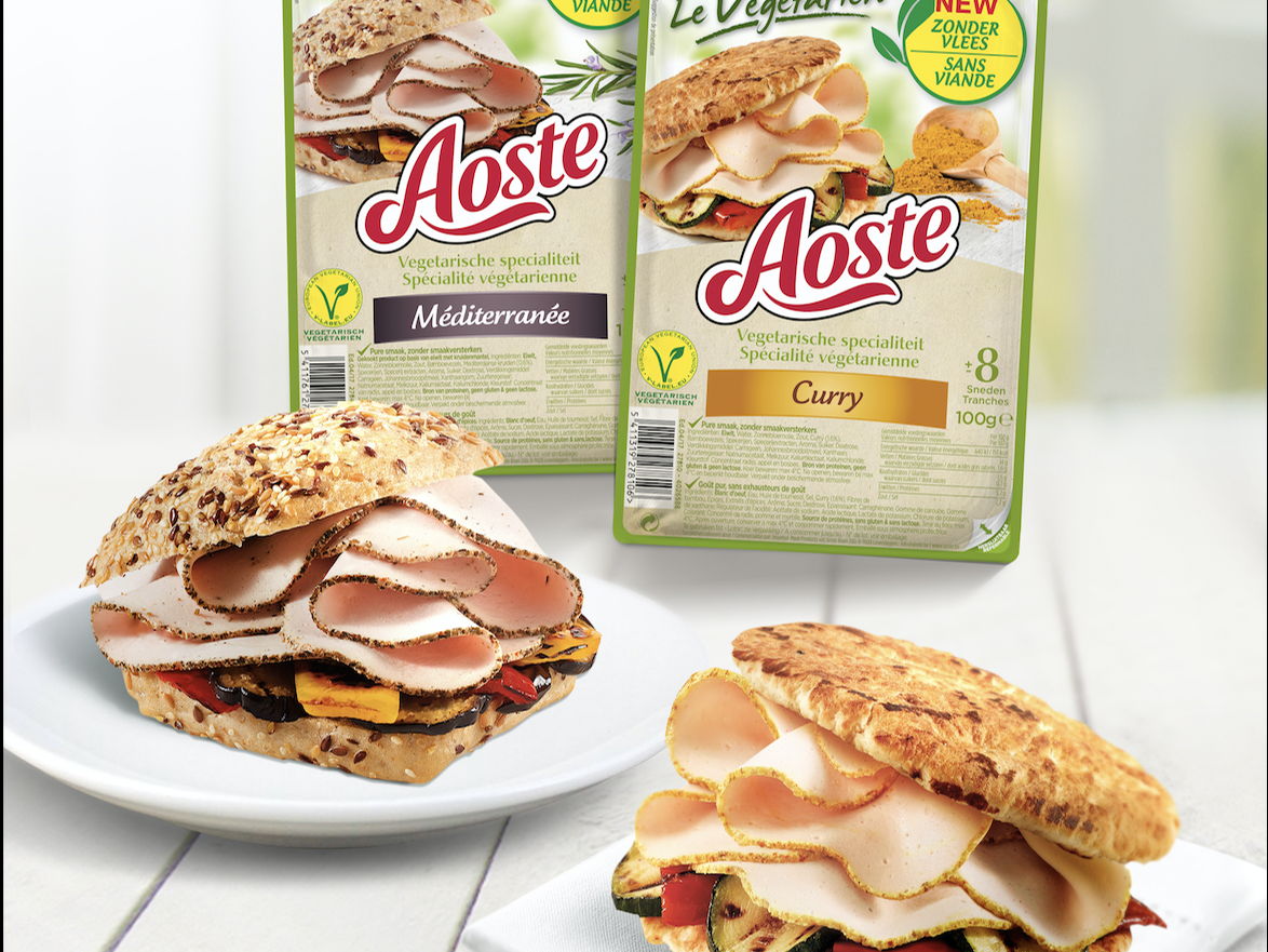 Aoste lanceert 5 soorten 100% vegetarisch broodbeleg: ‘Le Végétarien’