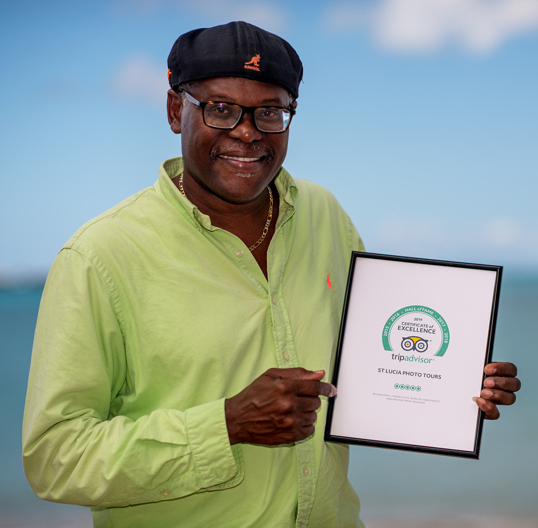 Saint Lucian Photographer Inducted into TripAdvisor Hall of Fame