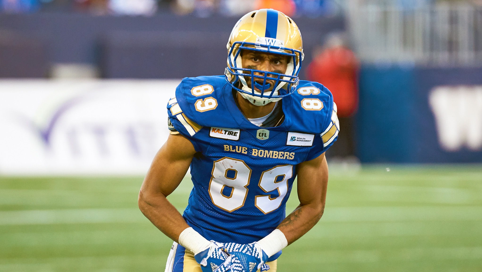 Lawler comes to Edmonton after a standout 2021 season which saw him lead the CFL in receiving yards with 1,014. Photo credit: Winnipeg Blue Bombers.
