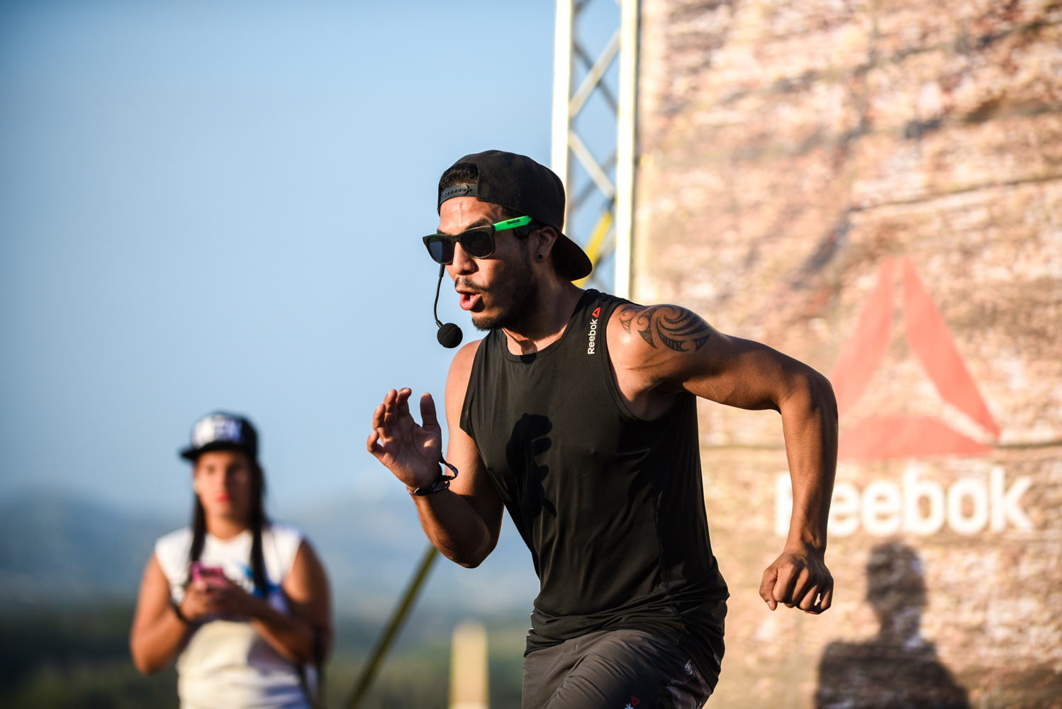 Armando Brito, Atleta Reebok durante la entrada en calor