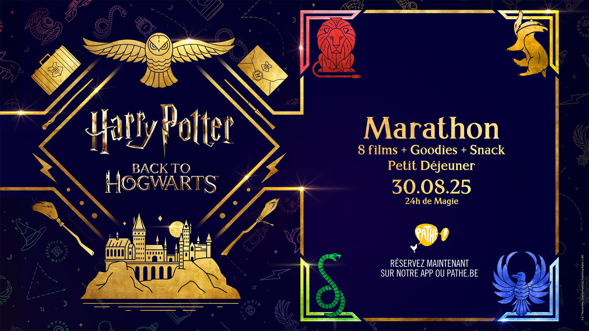 Les cinémas Pathé de Belgique organisent un marathon Harry Potter le samedi 30 août