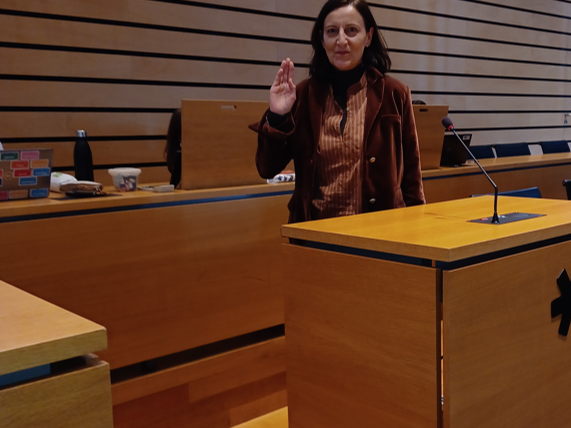 Hilde Kaspers legt eed af in provincieraad