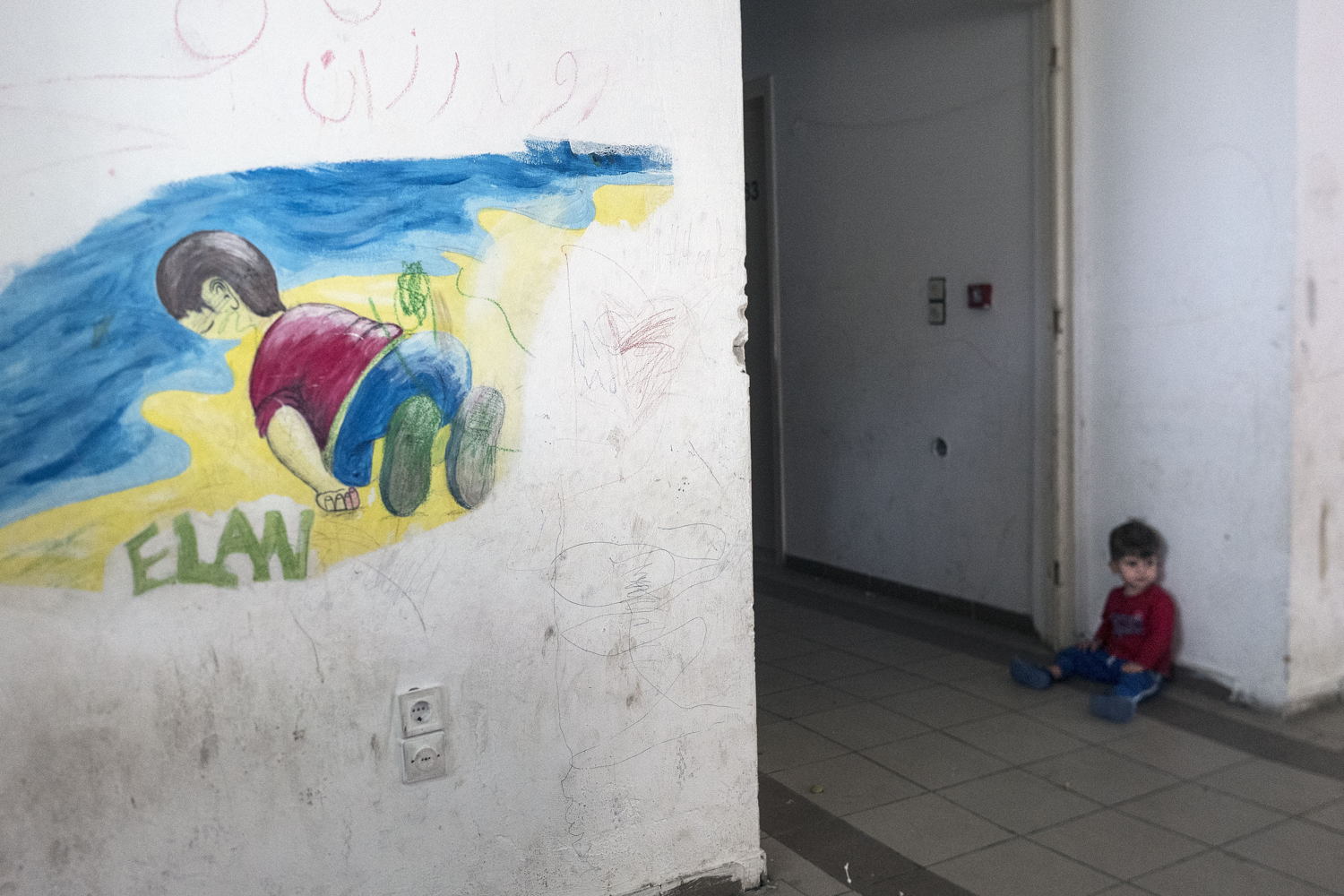 Views from inside and outside Thermpolis. MSF Greece/ Mental health assignment in Thermopiles / Thermopylae ex-spa hotel refugee camp.