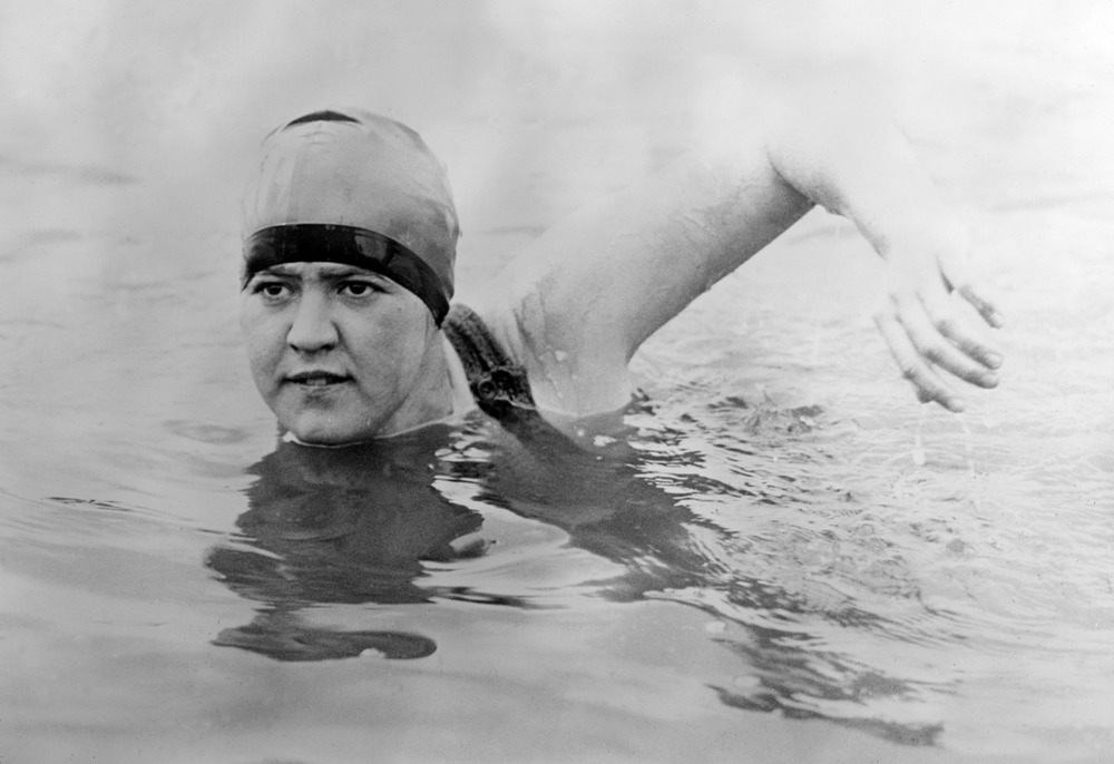 Gertrude Ederle, swimmer and first woman to swim across the English Channel. AKG5469154 © akg-images / Science Source Gertrude Ederle, swimmer and first woman to swim across the English Channel. AKG5469154 © akg-images / Science Source