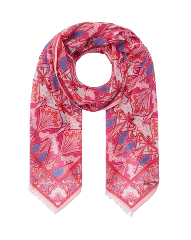 Ianthe 70x200cm Wool-Cashmere Scarf - Pink by Liberty, £250 I www.libertylondon.com