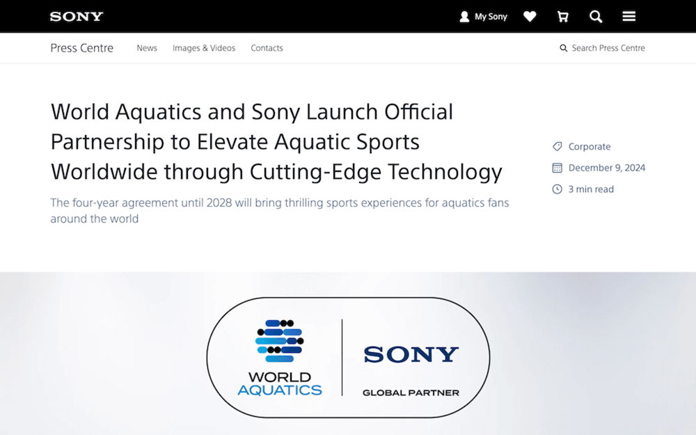 Sony launch official partnership