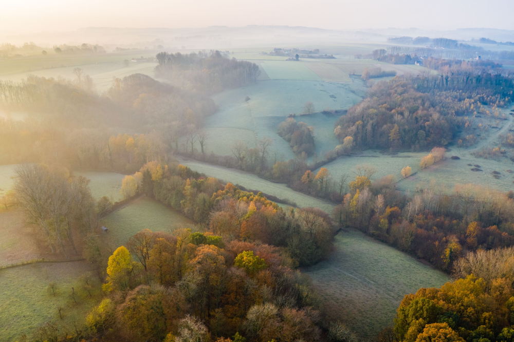 Burreken luchtfoto - copyright: Bart Heirweg