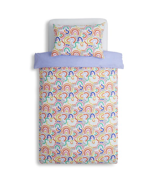 Habitat Kids Joyful Rainbow Panel Single Bed Set, £18